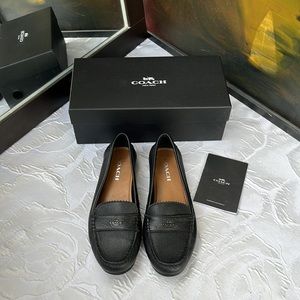 NIB BRAND NEW Coach Black Leather Odette Moccasins
